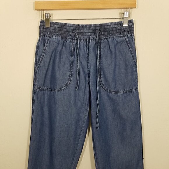 Aqua Lyocell Jogger Pants Blue Size XS - Picture 2 of 6